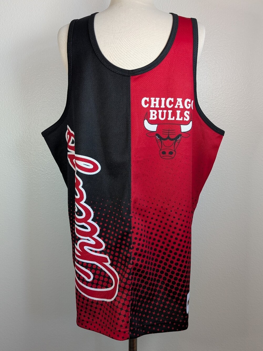 Men's Chicago Bulls Mitchell & Ness Red Home & Away Mesh Tank Top